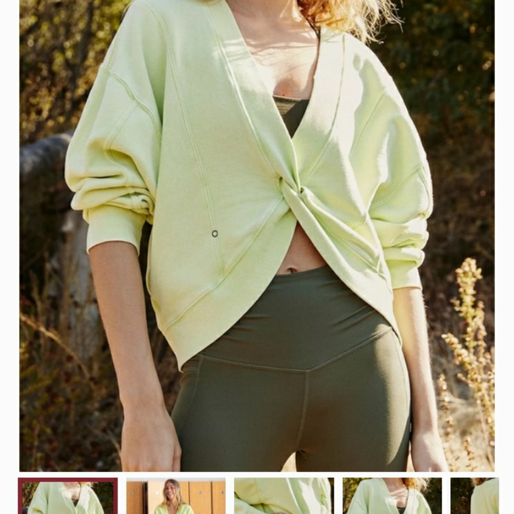 Free People Go for Gold Reversible Pull Over